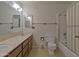 Full bathroom featuring double sinks, vanity, and shower at 4515 N 35Th St, Phoenix, AZ 85018