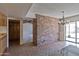 This open dining area features brick accents and sliding doors for access to the backyard at 4515 N 35Th St, Phoenix, AZ 85018
