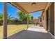 Covered patio that overlooks a backyard at 5401 W Jessica Ln, Laveen, AZ 85339