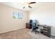 Bedroom featuring a ceiling fan and carpet flooring at 1001 W 19Th St, Tempe, AZ 85281