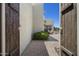 Private courtyard with brick pavers and outdoor seating area at 14007 E Lupine Ave, Scottsdale, AZ 85259