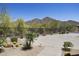 Desert landscaping frames the driveway with mountain views in the background at 14007 E Lupine Ave, Scottsdale, AZ 85259