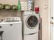 Functional laundry room equipped with a modern washer and dryer at 2509 E Meadow Land Dr, San Tan Valley, AZ 85140