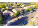 Inviting two-story home featuring a covered balcony, low maintenance landscaping, and a two car garage at 2990 E Franklin Ave, Gilbert, AZ 85295