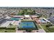 Community aerial view featuring tennis courts, pool, golf course, and recreational center at 4151 E Clovis Ave, Mesa, AZ 85206