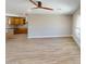Open floor plan showcases the spacious living area with modern flooring and recessed lighting at 4151 E Clovis Ave, Mesa, AZ 85206