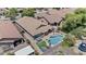 Aerial view of home showcasing its pool, outdoor spaces, and neighborhood at 5303 W Hackamore Dr, Phoenix, AZ 85083