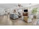 Open concept living room with tile floors and recessed lighting at 5303 W Hackamore Dr, Phoenix, AZ 85083