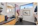 Contemporary bathroom featuring unique artwork, a black toilet, and a modern sink at 5905 N Echo Canyon Ln, Phoenix, AZ 85018