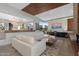 Open-concept living room with stylish furnishings and mountain views at 5905 N Echo Canyon Ln, Phoenix, AZ 85018