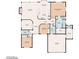 Detailed floorplan showcasing the layout of the home, including room dimensions and relationships at 6713 E Paradise Ln, Scottsdale, AZ 85254