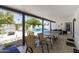Covered patio overlooking backyard and swimming pool at 7020 E Friess Dr, Scottsdale, AZ 85254