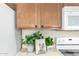 Close up of the kitchen area with plants and modern appliances at 7445 E Eagle Crest Dr # 1111, Mesa, AZ 85207