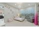 Charming bedroom features floral wallpaper and accents at 9045 E Chino Dr, Scottsdale, AZ 85255