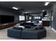Spacious game room with a pool table, bar area, and comfortable seating for entertainment at 9045 E Chino Dr, Scottsdale, AZ 85255