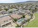 Aerial view featuring a private backyard with a pool, surrounded by desert landscaping and a charming patio area at 9722 S 45Th Ave, Laveen, AZ 85339