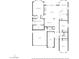 Detailed floor plan featuring the layout of the home's bedrooms, bathrooms, living spaces, and attached garage at 9722 S 45Th Ave, Laveen, AZ 85339