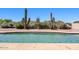 Sparkling pool with desert landscaping and cactus for privacy and beauty at 9722 S 45Th Ave, Laveen, AZ 85339