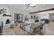 Bright living room with modern furniture, white walls, and view of pool at 10024 N 61St Pl, Paradise Valley, AZ 85253