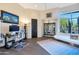 Bright office with a large window, modern furnishings, and stylish decor at 10664 E Monument Dr, Scottsdale, AZ 85262