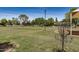 Well-maintained park featuring a disc golf basket and green space at 2256 S Las Flores --, Mesa, AZ 85202