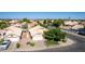 Aerial view of home showcasing the neighborhood, landscaping, and well-maintained property at 2615 N 123Rd Dr, Avondale, AZ 85392