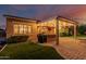 Backyard featuring a covered patio with string lights and a built-in grill at 2741 E Odessa St, Mesa, AZ 85213