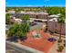 Aerial view showcasing well-maintained property, lush landscaping, and convenient parking at 3031 N Civic Center Plz # 355, Scottsdale, AZ 85251