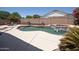 Backyard pool with waterfall and spa at 3314 E Page Ave, Gilbert, AZ 85234