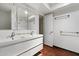 Bathroom with a double sink and shower at 3814 E Poinsettia Dr, Phoenix, AZ 85028