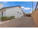 Gated side yard offering secure parking and extra storage space at 4340 E Nisbet Rd, Phoenix, AZ 85032