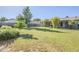 Spacious backyard featuring lush lawn, mature trees, and covered patio, perfect for outdoor living at 5437 E Pinchot Ave, Phoenix, AZ 85018