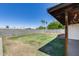 Spacious backyard featuring a well-maintained lawn and block fence providing privacy at 5504 N 69Th Ave, Glendale, AZ 85303