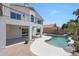 Back exterior with pool, patio, and balcony at 7535 W Kimberly Way, Glendale, AZ 85308