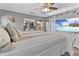 Cozy bedroom featuring a large bed, TV, and neutral decor at 7575 W Darrel Rd, Laveen, AZ 85339