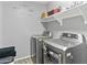 Laundry room features modern washer and dryer units, providing convenience for household chores at 7575 W Darrel Rd, Laveen, AZ 85339