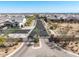 Overhead image of gated Monteluna community, showcasing neighborhood streets and residential properties at 8055 E Jaeger St, Mesa, AZ 85207