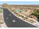 Overhead view of a basketball court and desert landscaping in a residential community at 8055 E Jaeger St, Mesa, AZ 85207