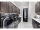 Well-equipped laundry room with modern washer/dryer and ample storage at 8055 E Jaeger St, Mesa, AZ 85207