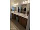 Bathroom features double sinks, shower, and plenty of storage space at 8419 S 40Th Dr, Laveen, AZ 85339