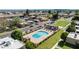 Aerial view showcases the community pool at 948 S Alma School Rd # 97, Mesa, AZ 85210