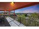 Enjoy Arizona sunsets on this covered balcony with mountain views at 9932 N 16Th E Pl, Phoenix, AZ 85020