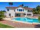 Gorgeous backyard features a private pool perfect for relaxation and entertainment at 10386 N 96Th Pl, Scottsdale, AZ 85258