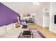 Open living room with adjacent kitchen area and neutral tones at 1060 W Dava Dr, Tempe, AZ 85283