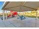 Covered playground with picnic tables offering a fun and safe outdoor recreational area for children at 1142 E Mayfield Dr, San Tan Valley, AZ 85143