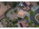 Birds-eye view of a backyard, including a seating area at 14267 W Crocus Dr, Surprise, AZ 85379