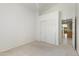 Bedroom has neutral carpet and large closet space for maximum storage at 19010 N 35Th Way, Phoenix, AZ 85050