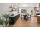 Elegant dining area featuring a round table, stylish chairs, and built-in shelving at 2225 E Monterosa St, Phoenix, AZ 85016