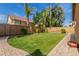 A lush backyard, complete with a well-maintained lawn and privacy fence at 2424 E Peach Tree Dr, Chandler, AZ 85249