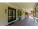 Covered patio with a fan, furniture, and a blue planter at 2616 S El Dorado --, Mesa, AZ 85202